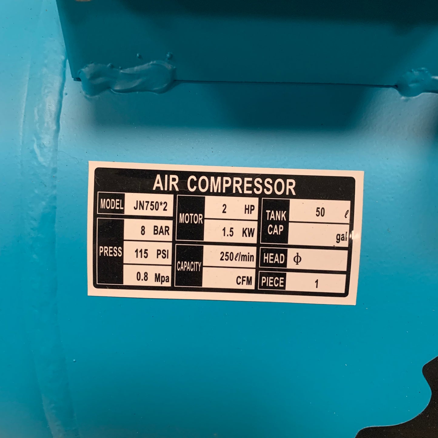 Oil-free air compressor GTM 50L 250l / min